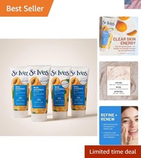 Acne Control Apricot Face Scrub - Deep Exfoliator with 2 Salicylic Acid, 4 Pack