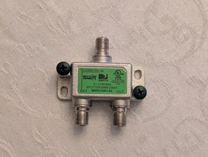 DirecTV SWM 2-Way Splitter MSPLIT2R1-03 - Tested