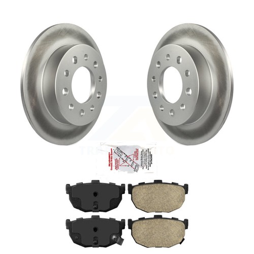 Rear Coated Disc Brake Rotors And Ceramic Pads Kit For 2003-2008 Hyundai Tiburon - Picture 7 of 11