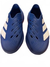 Adidas Blue Slip-On Water Shoes with White Stripes Size 12