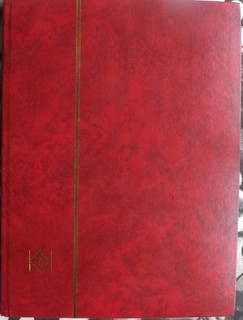 gb ( mostly ) & c/w stamps in red stock book / album