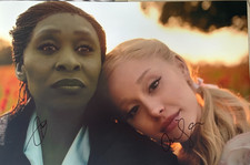 Ariana Grande + Cynthia Erivo Hand Signed 18x12 Dual Wicked Photo COA + PROOF !