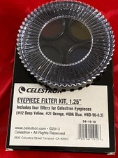 Celestron 1.25 eyepiece and filter accessory kit; Yellow, Orange, BLue, ND