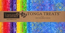 Tonga Treats Timeless Treasures Happy Hand-Dyed Batiks Fabric Precuts M207.63