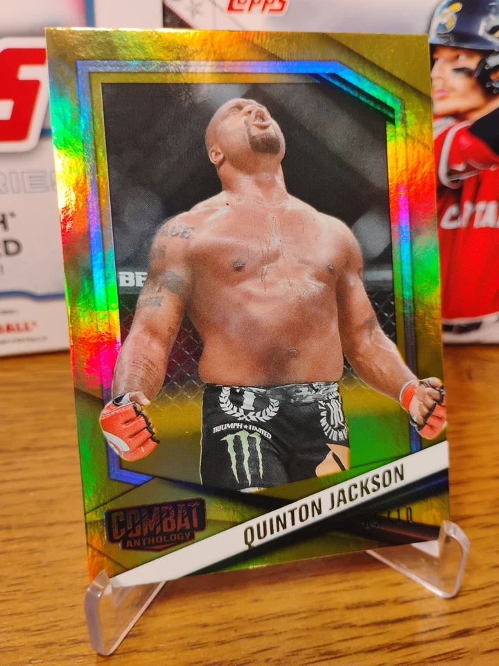 2025 PANINI COMBAT ANTHOLOGY QUINTON "RAMPAGE" JACKSON GOLD FOIL SSP 05/10 !! 🔥 - Image 2 of 4