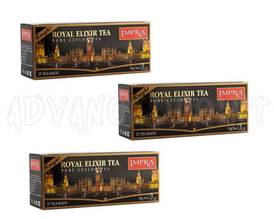 IMPRA Royal Elixir Knight Black Tea Bags 75Ct 5.29oz (150g) Pure Ceylon Sri Lank
