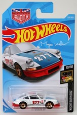 Hot Wheels 1971 Porsche 911 Nightburnerz Foreign Series - FKB02 NRFP 2018 White