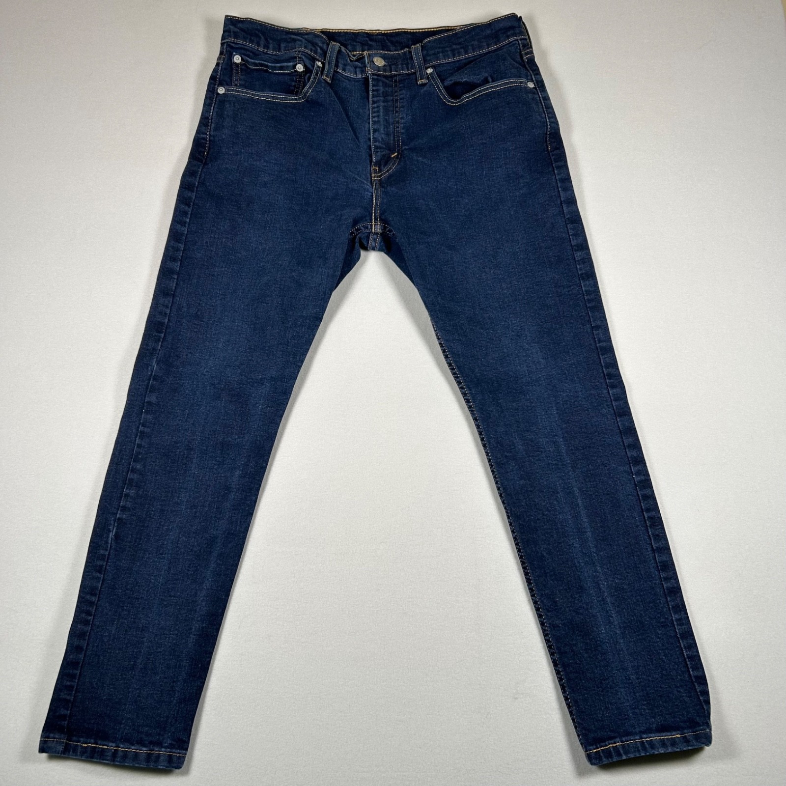 Levi’s 512 Slim Taper Men’s Jeans W34 L29 Dark Wash Stretch Denim Red Tab