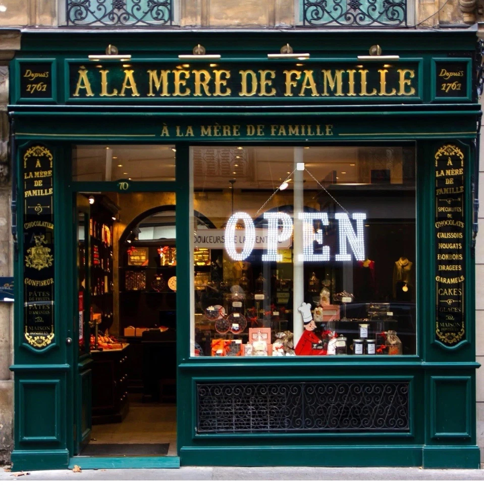 Letreros abiertos LED extra grandes de 40"x14" para negocios, diseño único súper brillante abiertos Foto 3 de 4