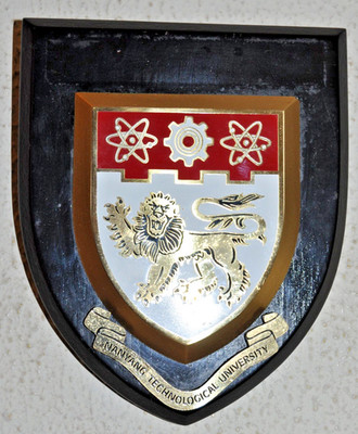 Nanyang Technological University wall plaque shield coat of arms NTU Singapore