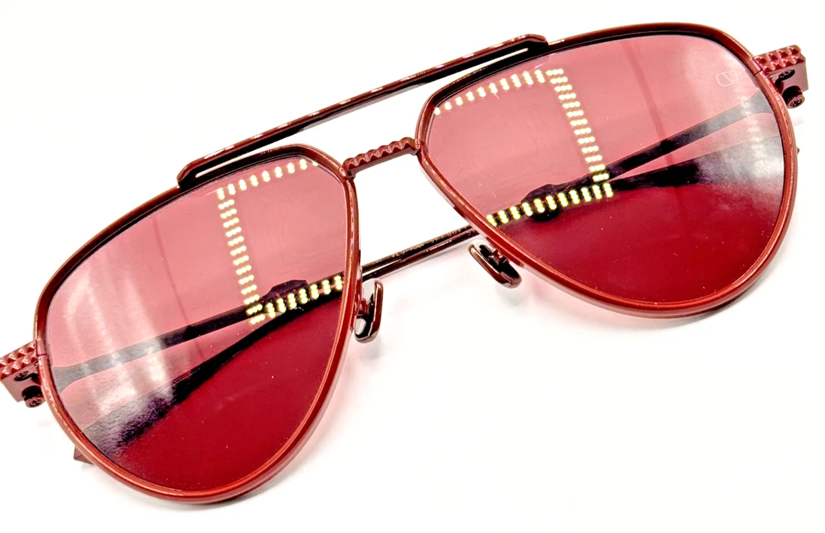 New! Valentino V LURE VLS 130B, Stylish Red Sunglasses, Authentic Valentino VA4067 Narrow Oval Sunglasses | Valentino Eyewear  main image 4