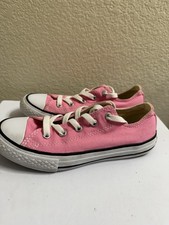 Converse All Star Youth Pink Low Top Chuck Taylor Canvas Sneaker Size 2