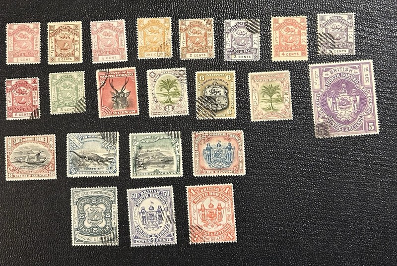North Borneo Stamps 1886-1902 British Queen Victoria Early Issue (Used & H)