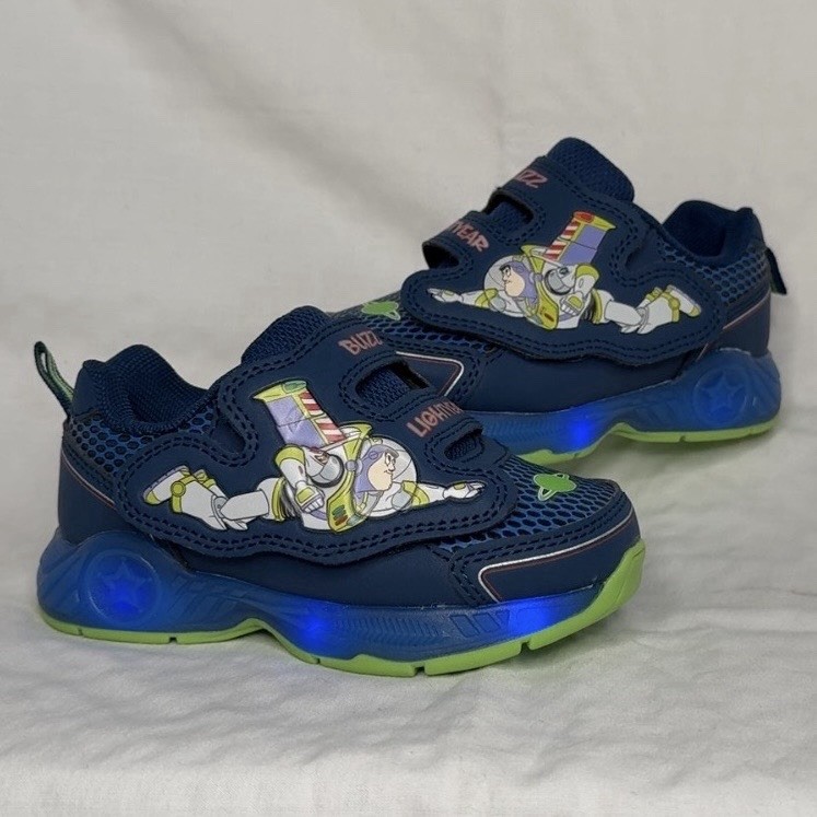 Disney Toy Story Buzz Lightyear Boys Light-Up Sneakers Blue 