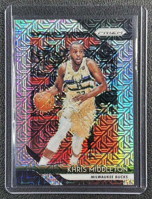 JSY# 22/25 KHRIS MIDDLETON 2018-19 PANINI PRIZM #286 MOJO BUCKS