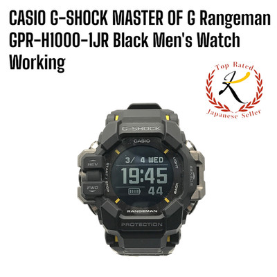 Auth CASIO G-SHOCK MASTER OF G Rangeman GPR-H1000-1JR Black Men's