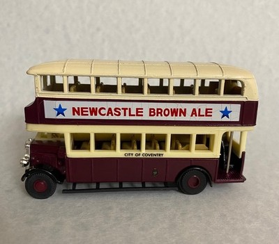 Matchbook - 1930 Leyland Titan Double Deck Bus - New Castle Brown Ale TOY132