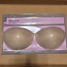 NEW Dritz Adhesive Bra Size D Nude Color Reusable Non Toxic Hypo-Allergenic