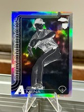 2025 Topps Chrome CRISTIAN MENA RC NEGATIVE REFRACTOR Diamondbacks Rookie ~/400