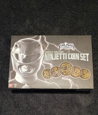 Mighty Morphin Power Rangers Legacy Die-Cast Ninjetti Coin Set unused MISB 2017