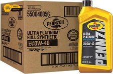 6 Pack Pennzoil Ultra Platinum Full Synthetic 0W-40 Motor Oil,1 Quart Engine Oil