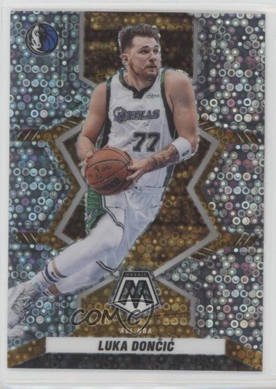 2021 Panini Mosaic All-NBA Fast Break Silver Prizm Luka Doncic Dončić #282 1l8n