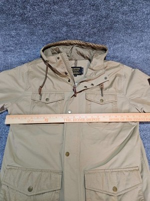 Burton Living Lining Gore Tex Jacket Men's Large Tan Bro Ski Snow