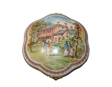 Porcelain de Paris for National Trust Woodlawn Jewelry Trinket Box 1400/2500