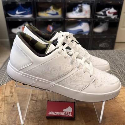 Size 13 Jordan NU Retro 1 G Golf Shoes White Spikes Men's FZ4153-102