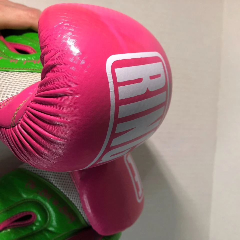 Guantes de Boxeo Ringside Apex FTG1 S/M Rosa Lima Pequeños/Medianos Mujeres Adultos Foto 4 de 4