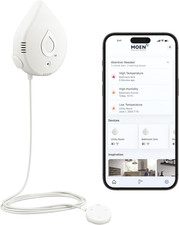 MOEN Flo Smart Leak Detector 1-Pack 920-004 Drip or Flood Sensor - White