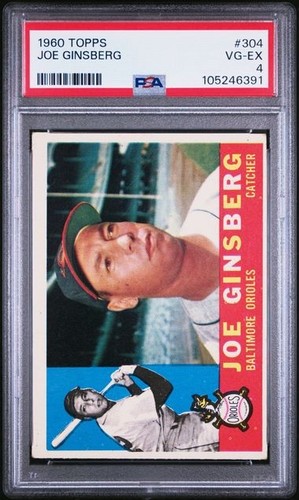 1960 Topps Joe Ginsberg #304 card