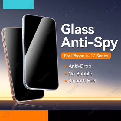 For iPhone 17 16 15 14 13 12 11 Pro Privacy Tempered Glass Screen Protector Lot