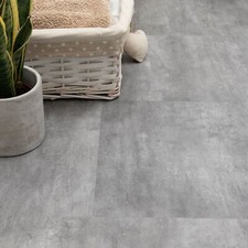 Grey Limestone Click LVT Floor Tile Pack - 1.86m² - £12.99m2 CLEARANCE PRICING!