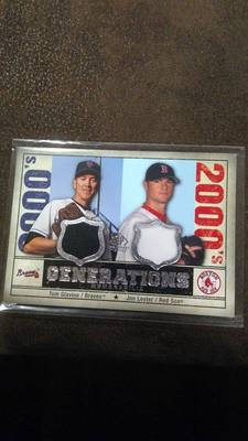 2008 SP Legendary Cuts - Generations Dual Memorabilia Tom Glavine