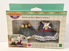 Sylvanian Families Dress-up set (Blue & Green) 6021 Town Series NEW