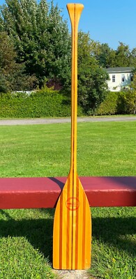 EXCELLENT Wooden PADDLE 54''X 8'' WIDE w/LABEL w/Cherry Wood Boat OAR