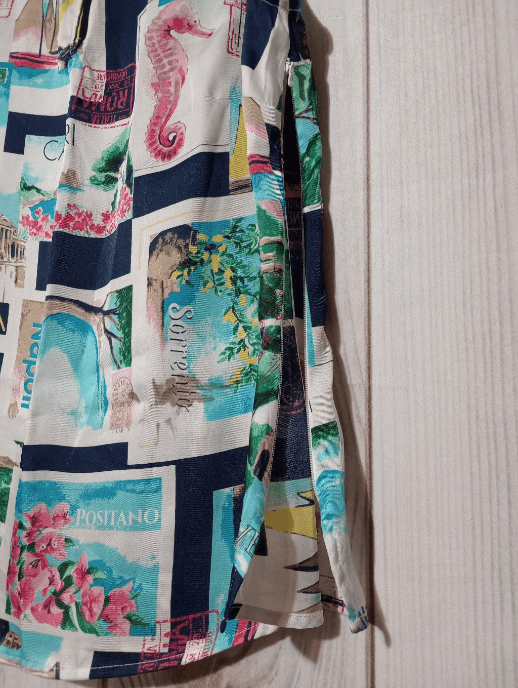 Talbots Shirt Ladies Extra Small Patchwork Sleeve… - image 5