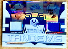 PEYTON MANNING REGGIE WAYNE 2008 Absloute 