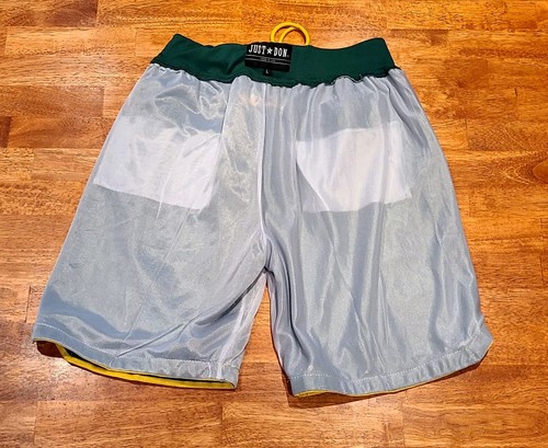 Just Don Oakland Athletics Shorts Baggy Drawstring Lined Men's Sz Large Green - Picture 11 of 13