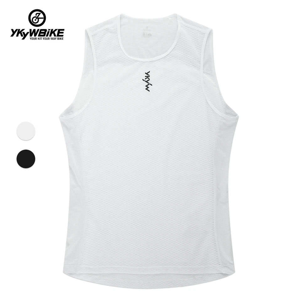 YKYWBIKE Mens Cycling Base Layer  Bike Under Shirt  Sleeveless  Mesh Top MTB Ves - Image 2 of 4