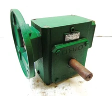OHIO RIGHT ANGLE WORM GEAR SPEED REDUCER, B2300MQ180, 2.61 HP, 15:1 RATIO