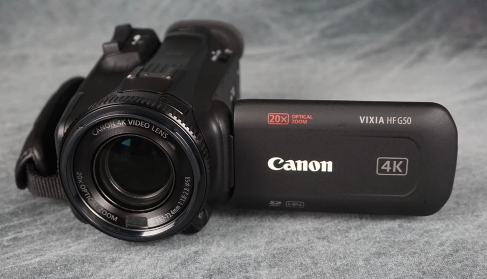 Canon VIXIA HF G50 HD 4K 30fps MP4 Flash Camcorder Black 20x Tested W/ Extras FS - Image 2 of 4