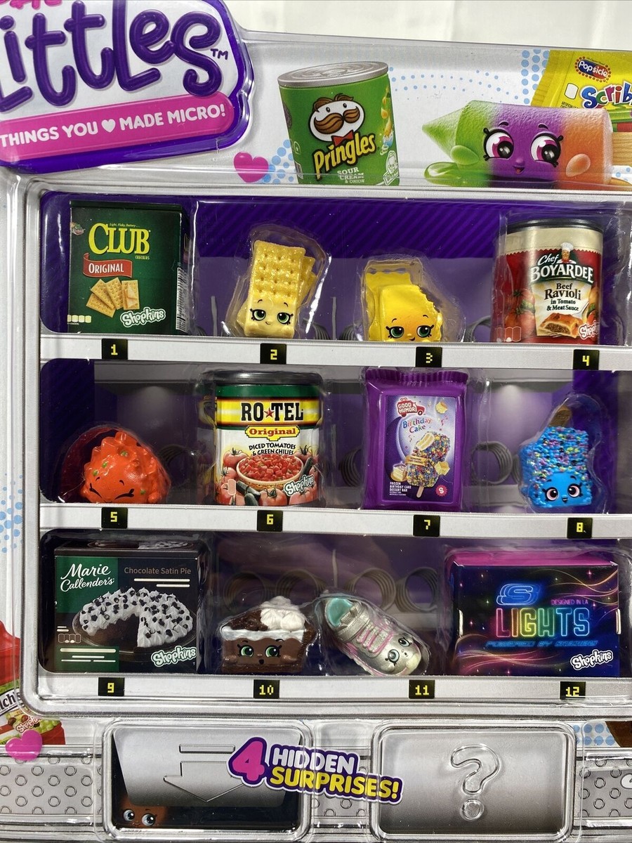 Real Littles Shopkins Vending Machine 16 Pack 4 Hidden Surprises