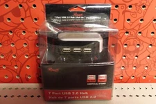 Rosewill Rhb-320w 7 Port High Full & Low Speed Usb 2.0 Hub External Black White