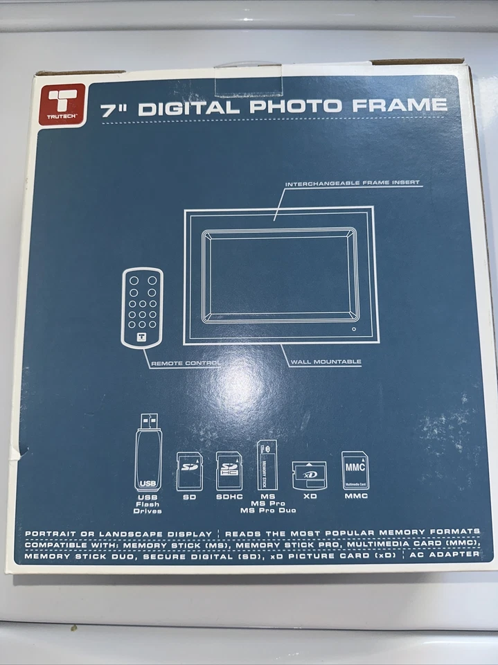7" DIGITAL Picture FRAME digital photo frame with remote digital picture frame - Image 2 of 4