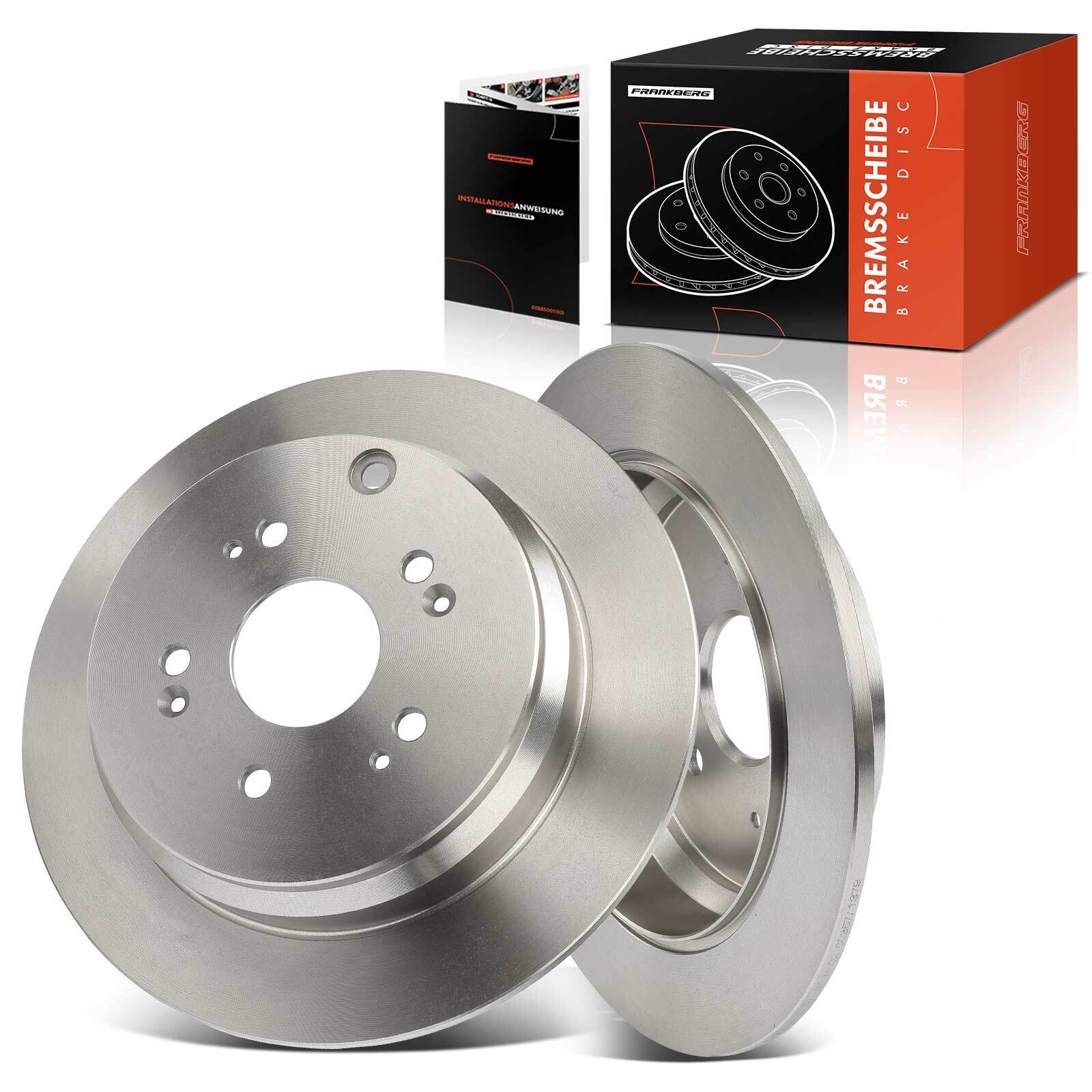 Frankberg 2x 305mm Brake Discs for Honda CR-V Mk II RD 05-07 2.0 2.2 CTDi Rear