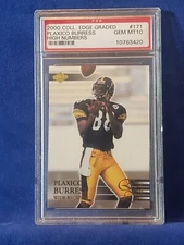 2000 Collectors Edge High Numbers Plaxico Burress RC PSA 10 Giants Steelers