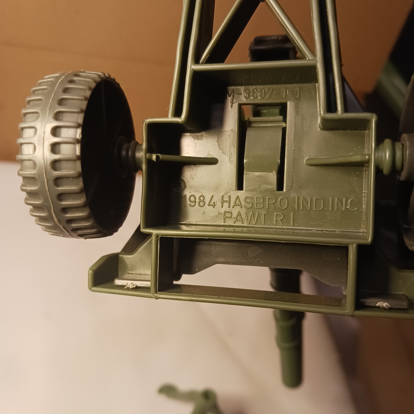 VINTAGE G.I. JOE 05A463 Trailer Gun 1984 HASBRO Toy Rare