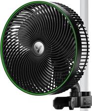 VIVOSUN AeroWave E9 Clip-on Fan,EC Motor,Auto Oscillation Fan,Air Circulator